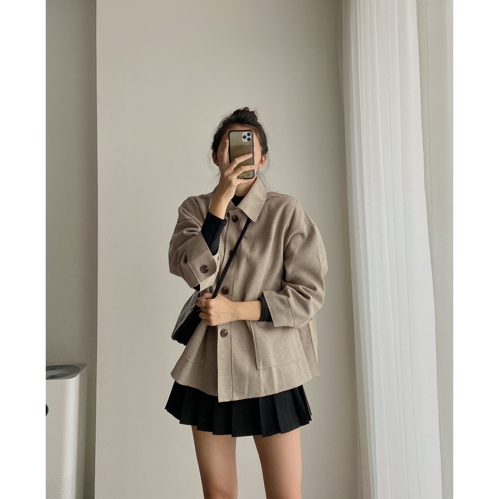 Áo dạ mịn basic