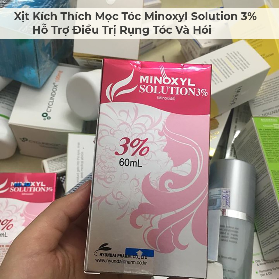 [GIÁ SỈ] Minoxyl Solution 3% ⚜️ Xịt ngừa rụng tóc, kích thích mọc tóc Minoxyl Solution 3% (60ml)