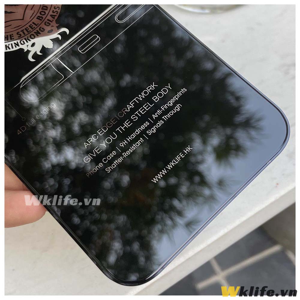 Cường Lực iPhone Chống Nhìn Trộm WK Kingkong Hàng Xịn Full Hộp