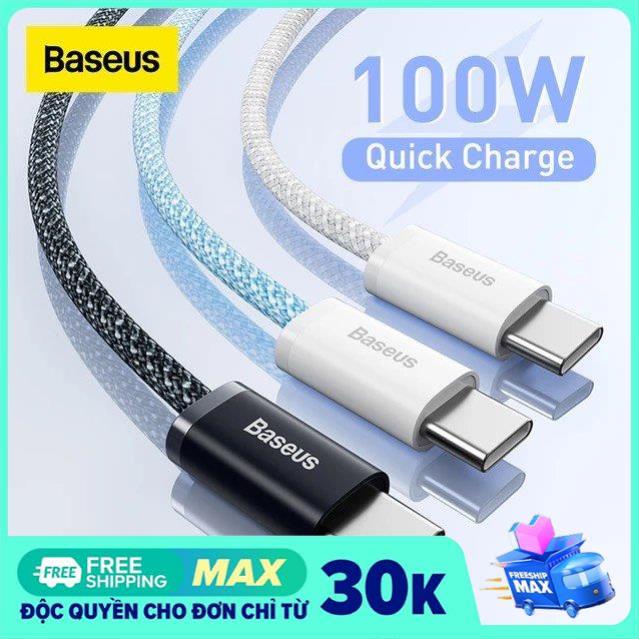 Cáp Sạc Siêu Nhanh Baseus Dynamic Series Fast Charging Data Cable ,Chiều Dài 1m ,2m,Type-C to Type-C 100W.