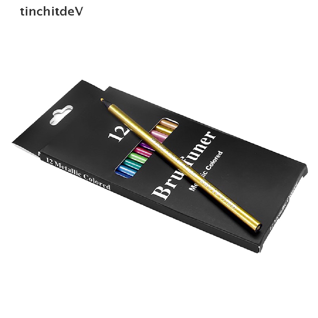 Bộ 12 Bút Chì Màu Vẽ Phác Thảo Bằng Thiếc