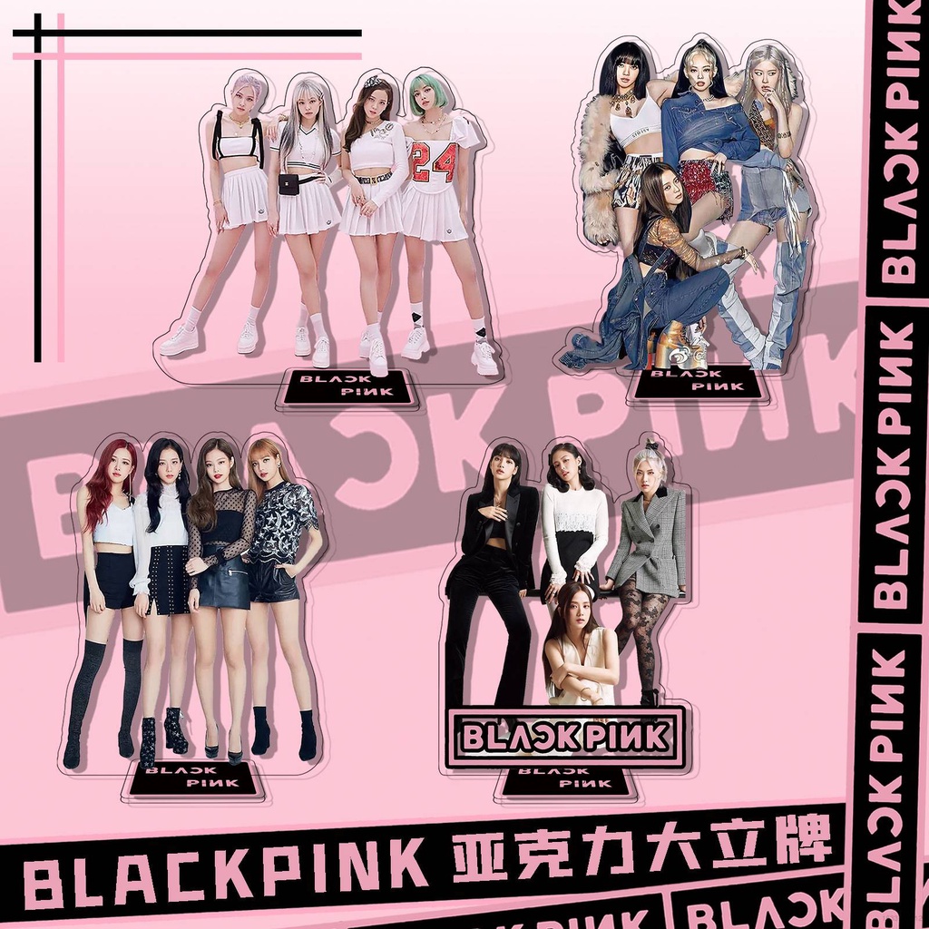 Mô hình BLACKPINK 16CM cắt laser 2 mặt bằng acrylic trang trí làm quà tặng độc đáo
