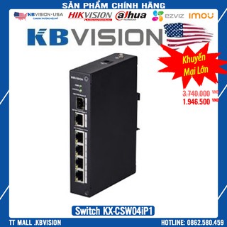Switch POE 4 Port KBVision KX-CSW04iP1