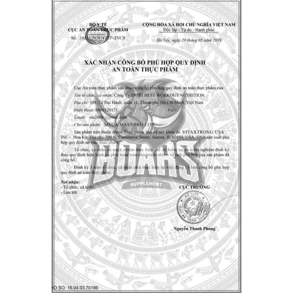 MEGA MASS PRO 1350 - SỮA TĂNG CÂN CHẤT LƯỢNG