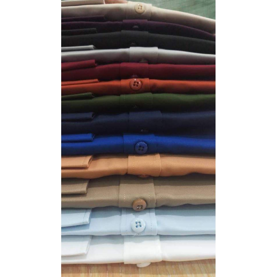 Áo Sơ Mi dài tay Nam Màu Xám Khói Trơn Chất Cotton Lụa Mềm Mịn Không Nhăn HOT 2019 Hiệu FashionQuocDai | BigBuy360 - bigbuy360.vn