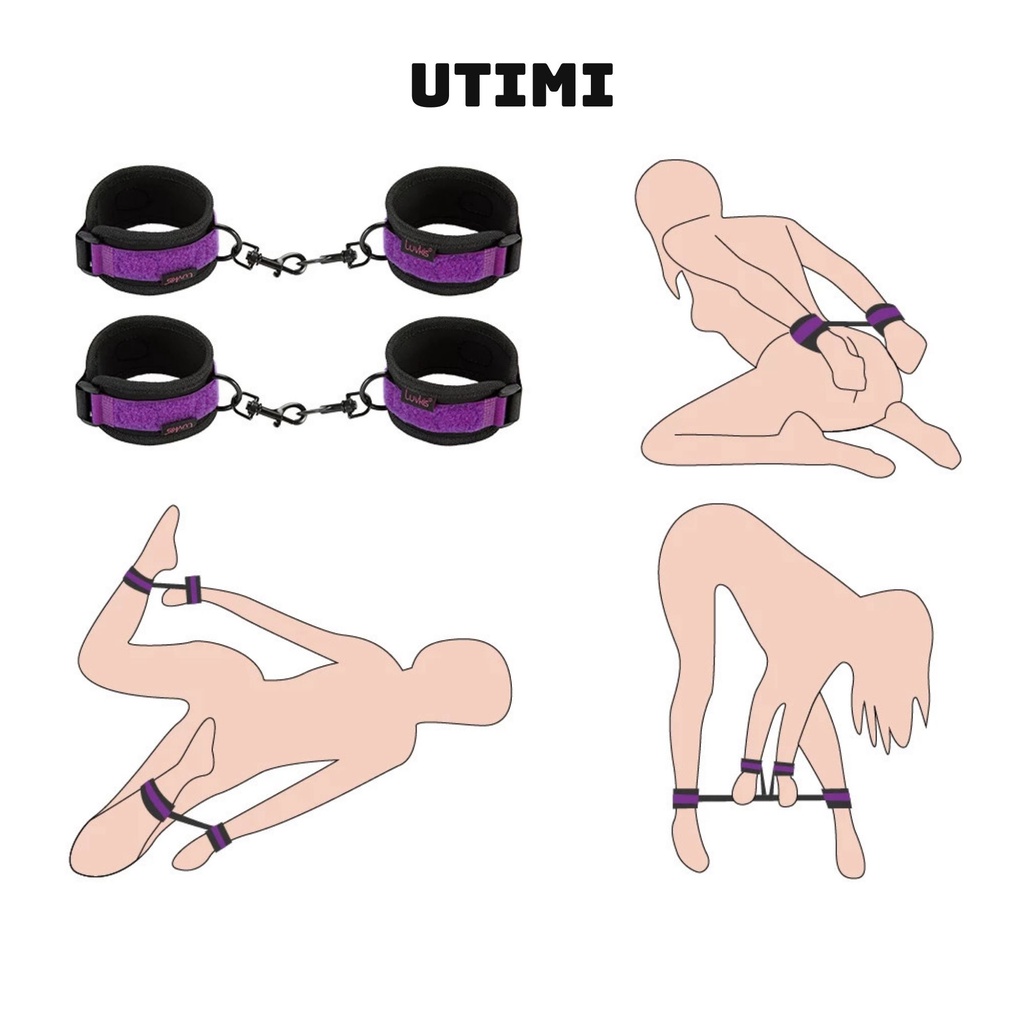 Dây trói tay bịt mắt, khóa tay chân cosplay phòng ngủ UMITI | BigBuy360 - bigbuy360.vn