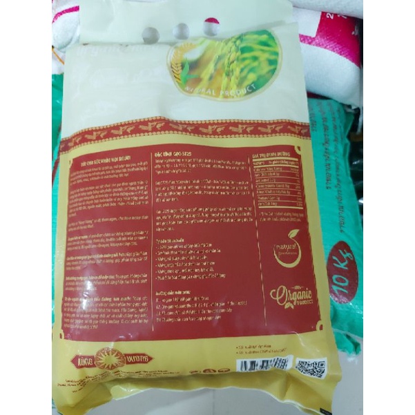 Gạo St25 Hùng vương ( chuẩn Organic Product 100% Hữu cơ) Mua 10kg tặng 1 gói 500gram