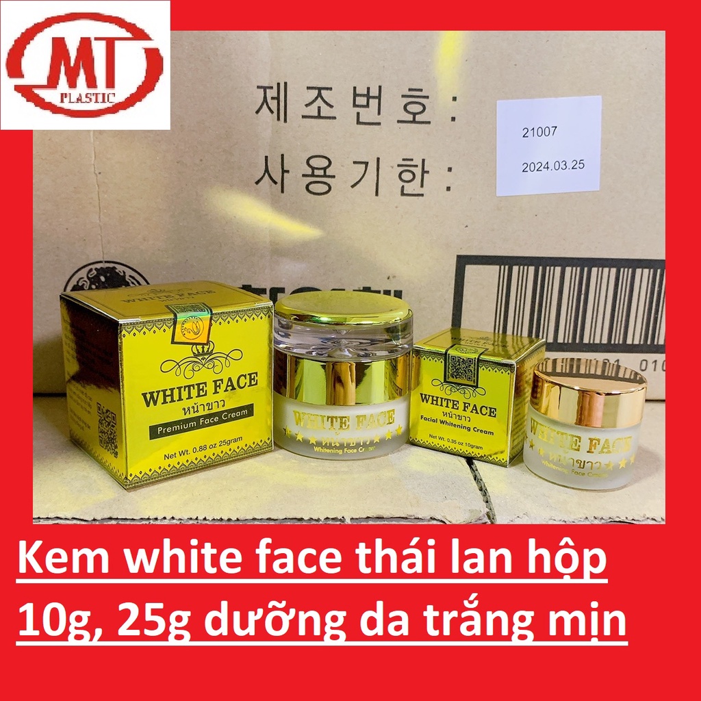 [chính hãng ] Kem white face Thái Lan dưỡng trắng da đánh bay mụn nám hộp 10g,25g mẫu mới nhất