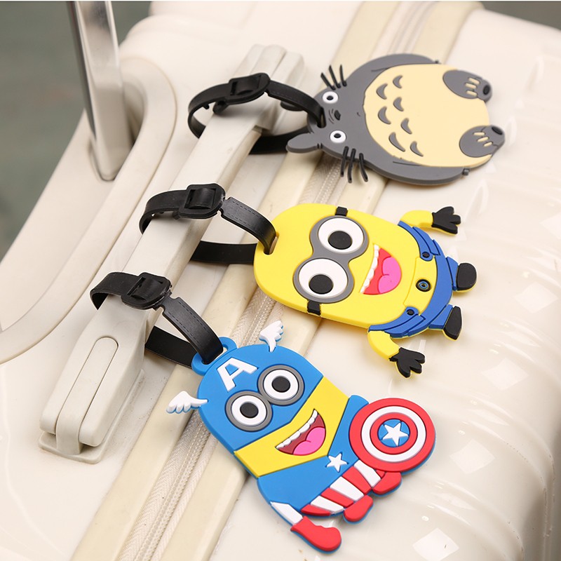 Thẻ Hành lý Thẻ Tag Tên Hoạ Tiết Hoạt Hình Bảo Quản Hành Lý Đồ Đạc Du Lịch