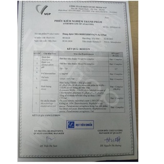 Nước súc miệng CHLORRHEXIDINE 0,2%