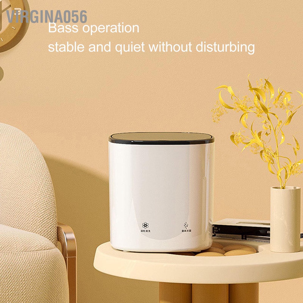 Có thể bán buôn Máy giặt 4 5L 20 phút Đồ lót điện mini Giặt là Ánh sáng Xanh có Rổ thoát nước cho Gia đình US 100‑240V Virgina056 Hàng giao ngay