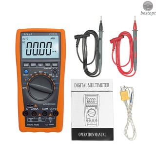 B&O Vici Multi-functional LCD Digital Multimeter Auto Range DMM with Temperature Detector DC AC Voltage Current Meter Capacitance Resistance Diode Tester