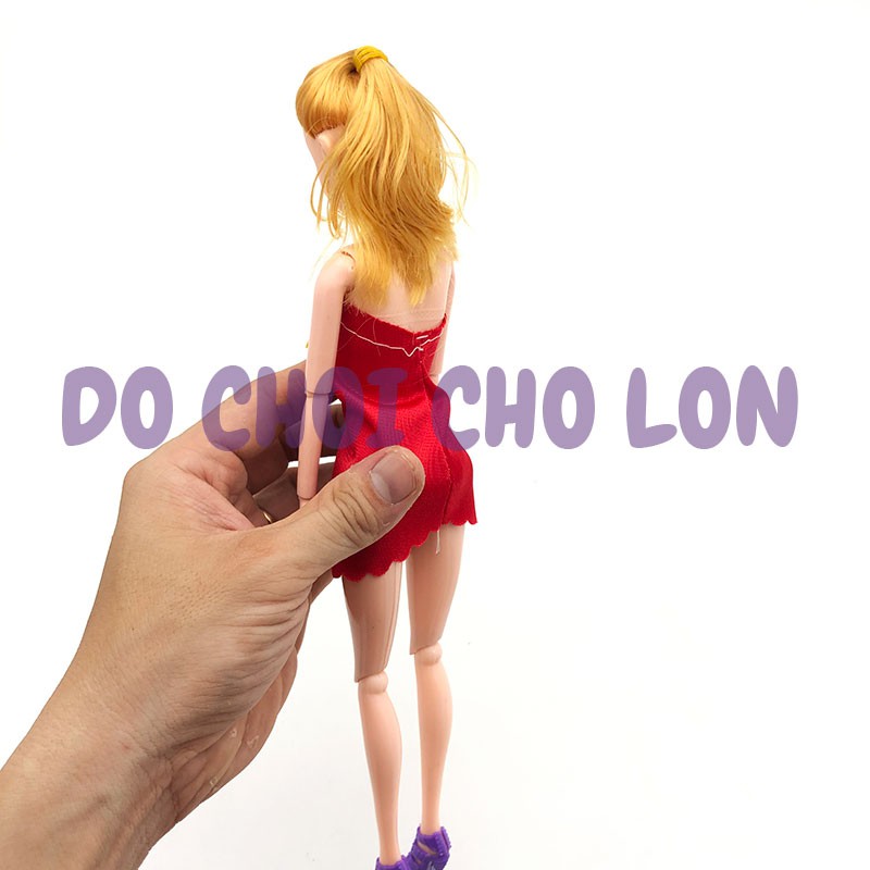 Đồ chơi búp bê gái tóc NGẮN 11 khớp nối size 30 cm bằng nhựa