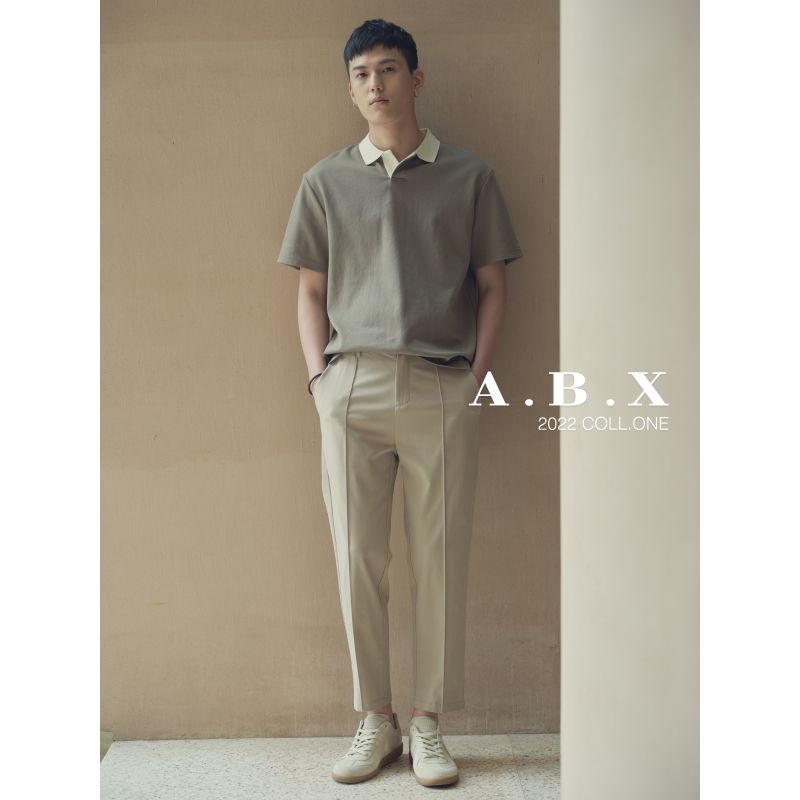 Áo Thun POLO Dệt Kim Tay Ngắn Dáng Rộng Màu Trơn Phong Cách Nhật Bản Thời Trang Mùa Hè Cho Nam Giới 100