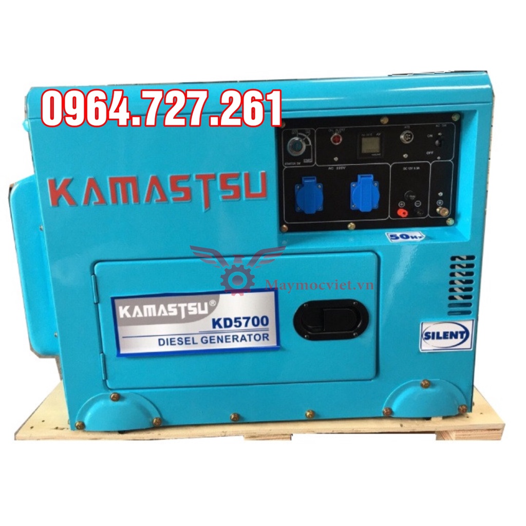 Máy phát điện đề nổ chạy dầu Kamastsu KD 5700 công suất 3KW
