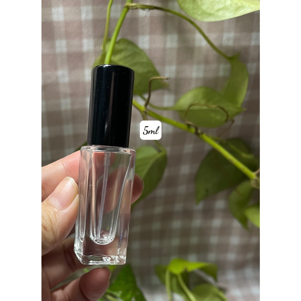 CHAI THỦY TINH  CHIẾT NƯỚC HOA HÌNH TRỤ DÀI/HÌNH TRÒN DÀI 5ML/10ML - CHAI RỖNG KHÔNG CHỨA DUNG DỊCH