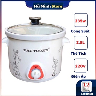 Nồi kho cá, hầm cháo chậm đa năng đạt tường 1.5l / 2.5l