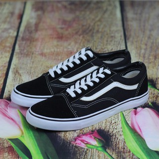 Giày sneaker cổ thấp old skool nữ màu đen