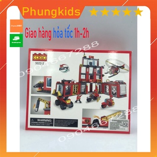 Đồ chơi lego lắp ráp 3022-2 - Đồ chơi lắp ráp logo lính cứu hỏa