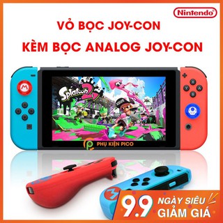 [XẢ HÀNG] Bộ bọc Joy-con và bọc Analog giành cho máy chơi game Nintendo Switch chất liệu silicone cao cấp thumbnail