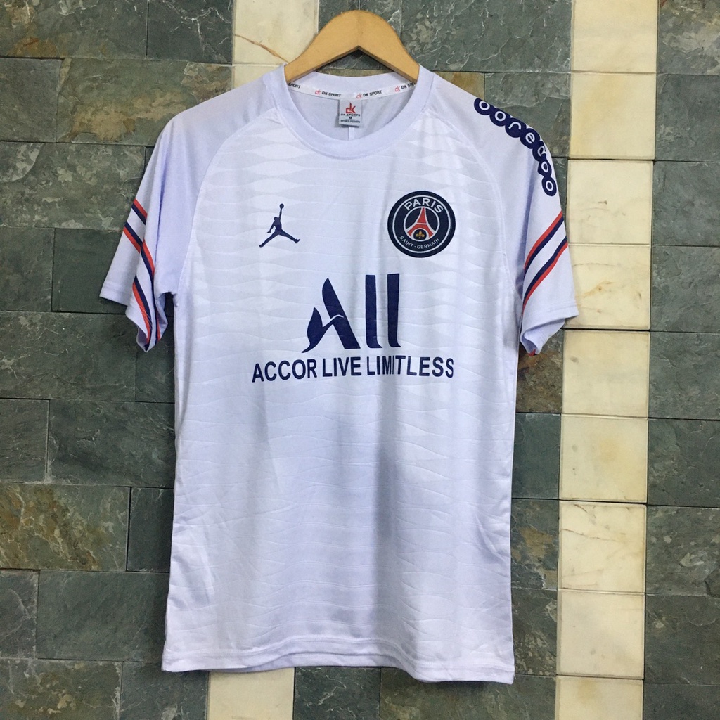 Bộ quần áo đá banh CLB PSG trắng training 2022