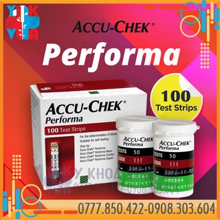 Que Thử Đường Huyết Accuchek Performa 50 - 100 Que Date 08/2022