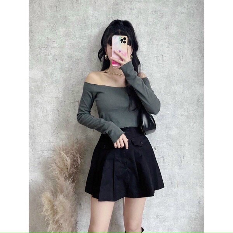 Chân váy chất kaki