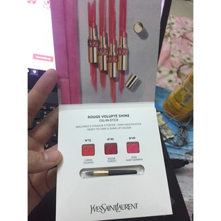 Set sample Son Ysl phiên bản Rouge Volupte Shine