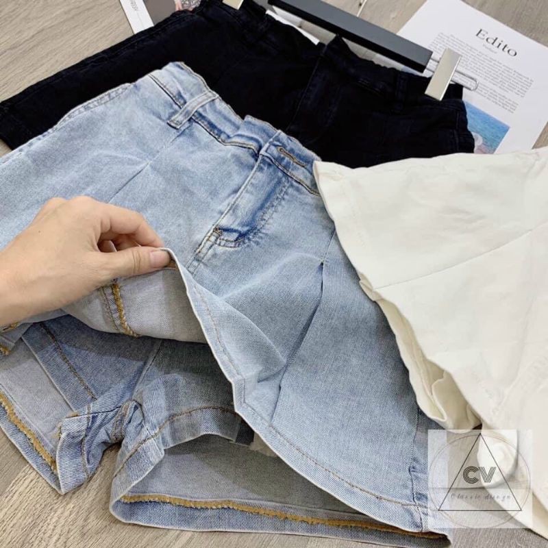 QUẦN VÁY JEAN CẠP CAO CHẤT ĐẸP CO GIÃN ❤QUẦN GIẢ VÁY BÒ CHỮ A ĐẸP | BigBuy360 - bigbuy360.vn