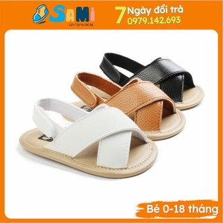 Giày Tập Đi, Dép Tập Đi Đế Mềm Chống Trơn Cho Bé, Dễ Mang, Dễ Tháo Cởi Cho Bé Từ 0-18 tháng G006