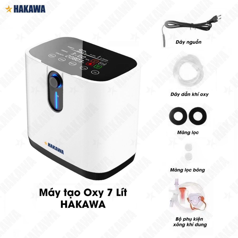 Máy tạo oxy HAKAWA HK-O7 - Sản phẩm chính hãng - Bào hành chính hãng 12 tháng