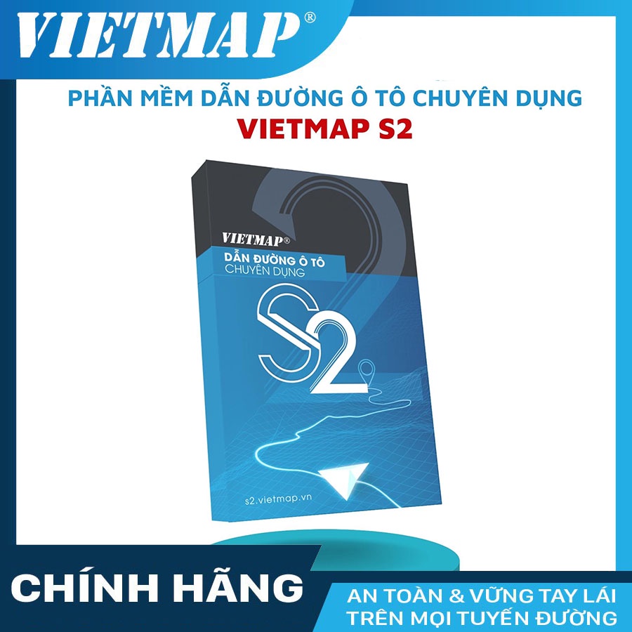 Phần mềm dẫn đường ô tô chuyên dụng VIETMAP S2