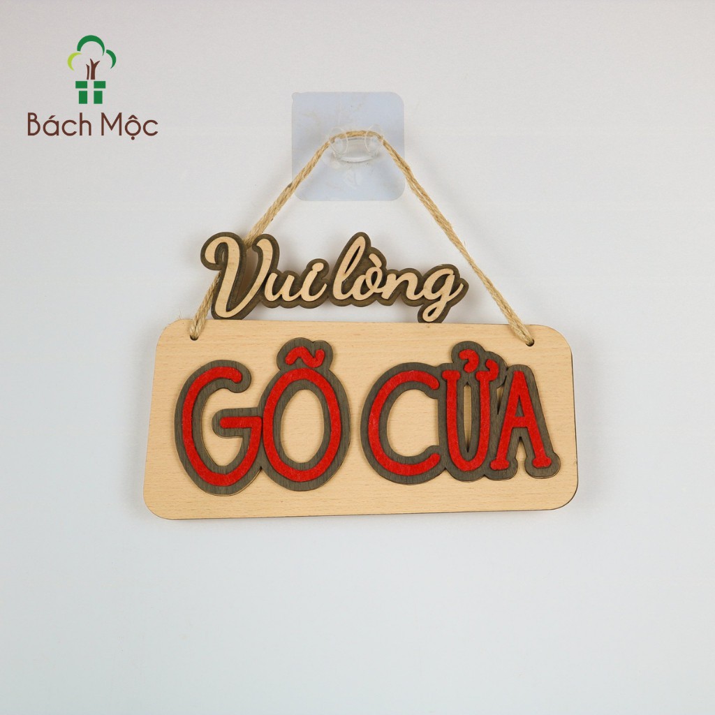 Bảng Gỗ Decor Treo Cửa BÁCH MỘC Nhiều Mẫu Trang Trí Cửa Hàng