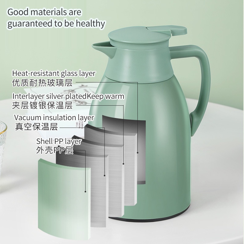 Bình Nước Thủy Tinh Giữ Nhiệt Dung Tích 1.9L