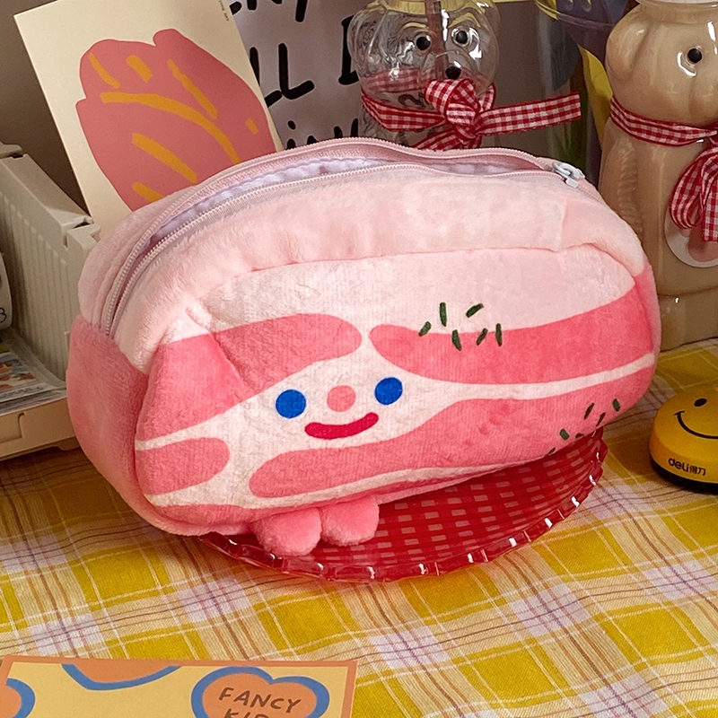 Túi đựng bút/mỹ phẩm trang điểm đa năng hình mặt cười xinh xắn