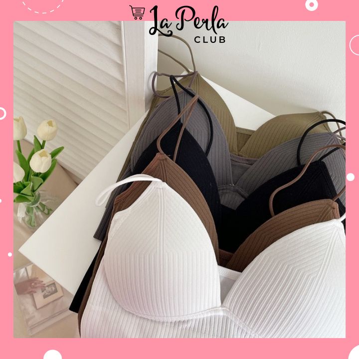 Áo Bra Nữ Cotton Tăm Kiểu Cúp Ngực Lưng Khoét Sâu Siêu Sexy Mẫu 377