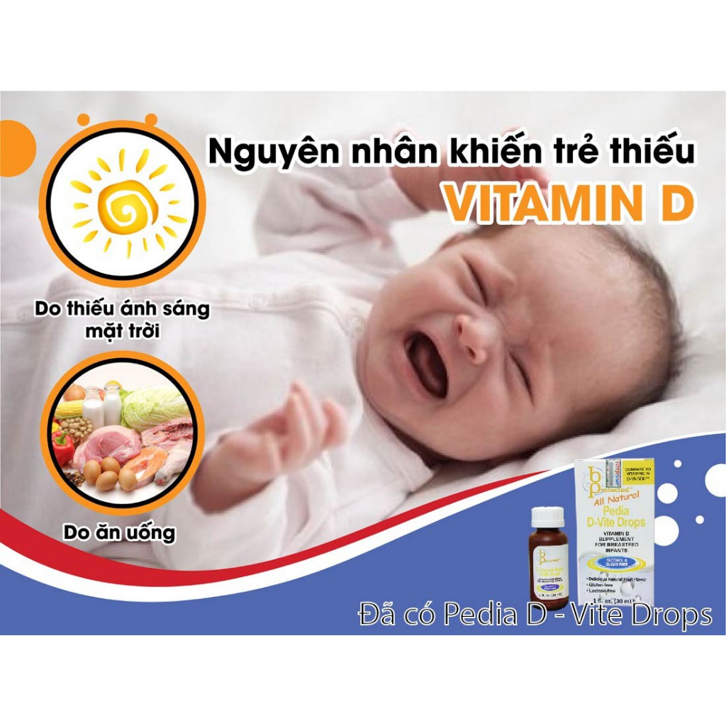 Siro Uống PEDIA D-VITE DROPS Bổ Sung Vitamin D Giúp Xương Và Răng Chắc Khỏe, Cho Bé Phát Triển Tốt 30ml/ Lọ