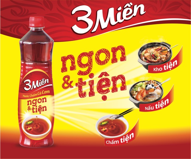 Nước mắm 3 miền chai 800ml