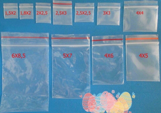 Combo 8 bịch Túi zip, túi miết đầu để đựng hoá chất giá chỉ 250
