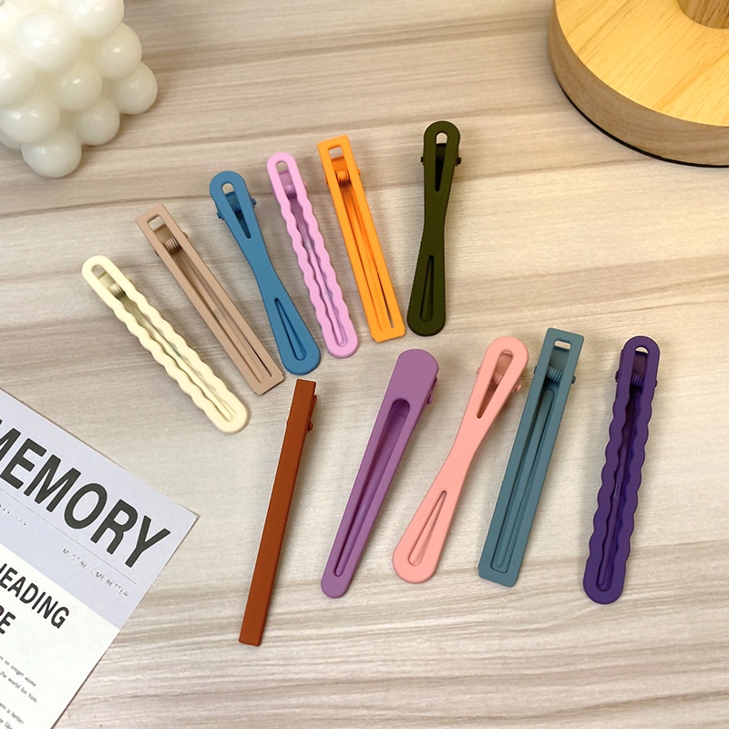 Set 10 Kẹp Tóc Đơn Giản Màu Sắc Ngọt Ngào