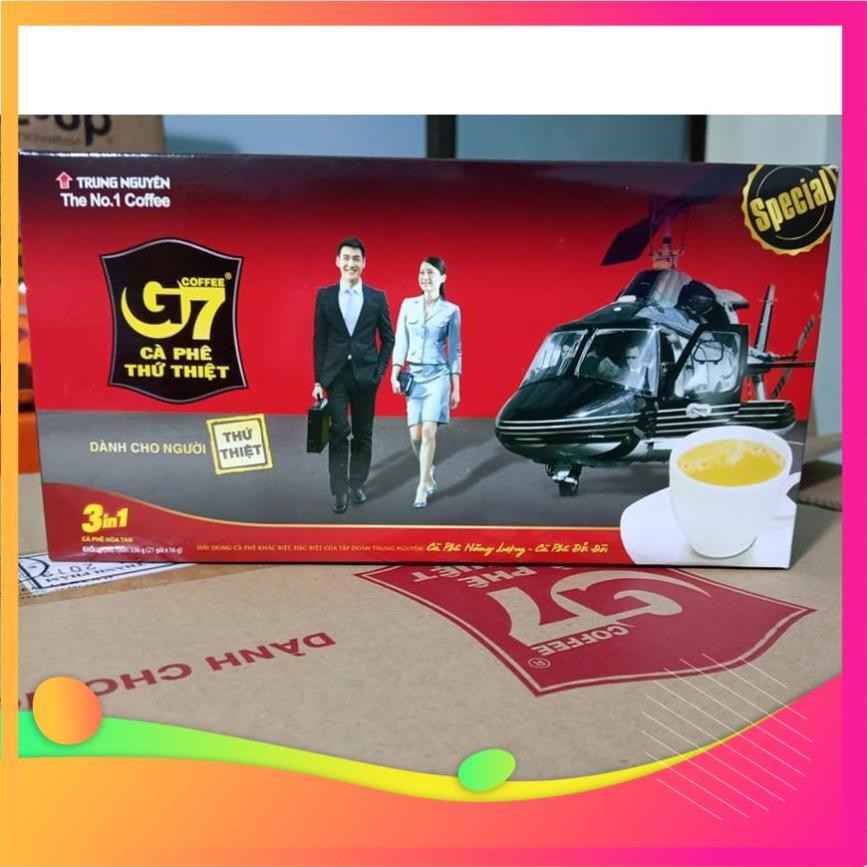 Cafe hòa tan G7 3in1 Trung Nguyên hộp 21 gói [chính hãng] | BigBuy360 - bigbuy360.vn