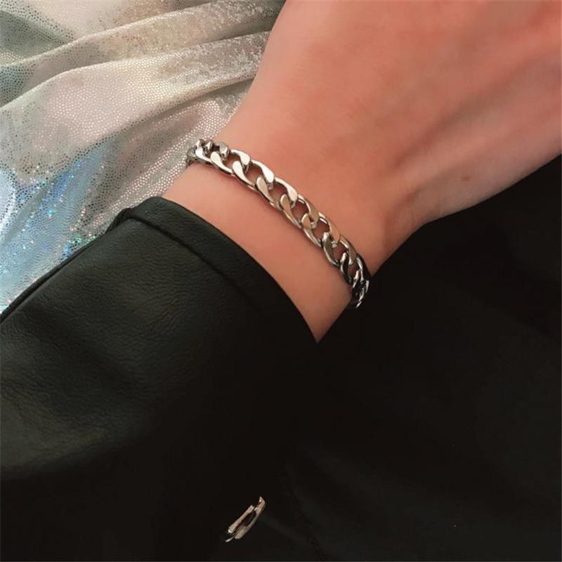 Vòng tay inox nam kiểu hàn quốc - sang trọng thanh lịch