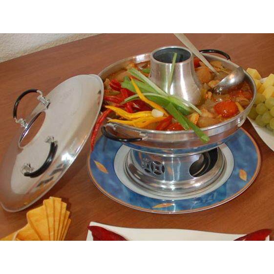 Nồi nấu lẩu Tom Yum Thái Lan 24cm - Sử Dụng Than Hoặc Cồn ชุดหม้อไฟต้มย