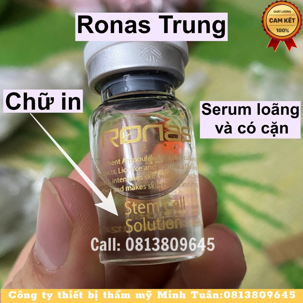 1 Hộp Bào Gốc Ronas Stem Cell Solution Hộp ngừa mụn sáng da