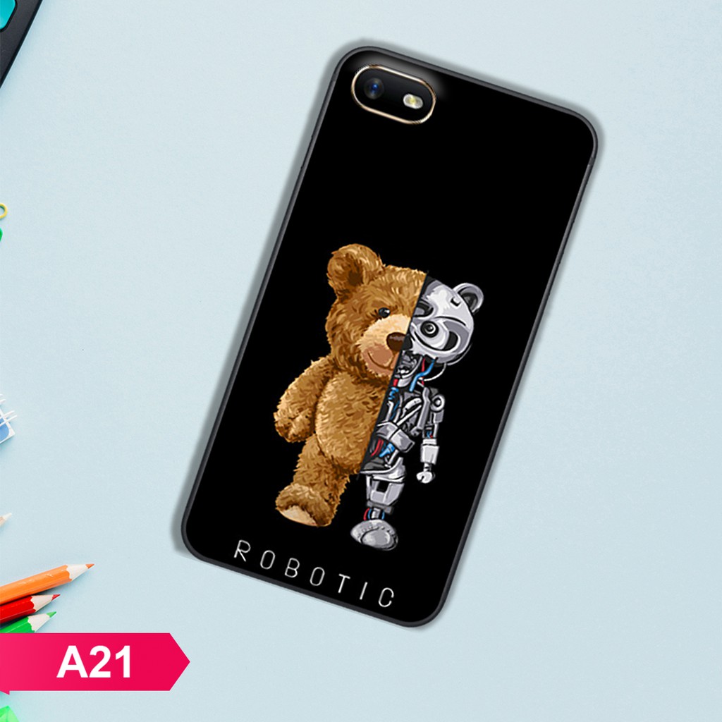 [SALE]ỐP LƯNG OPPO A1K/A3S/REALME C1/REALME C2 CHÚ GẤU BỰ CỰC ĐÁNG YÊU