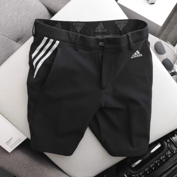 Quần short nam Adidas 3 sọc vải co giãn nhẹ dáng công sở tây âu