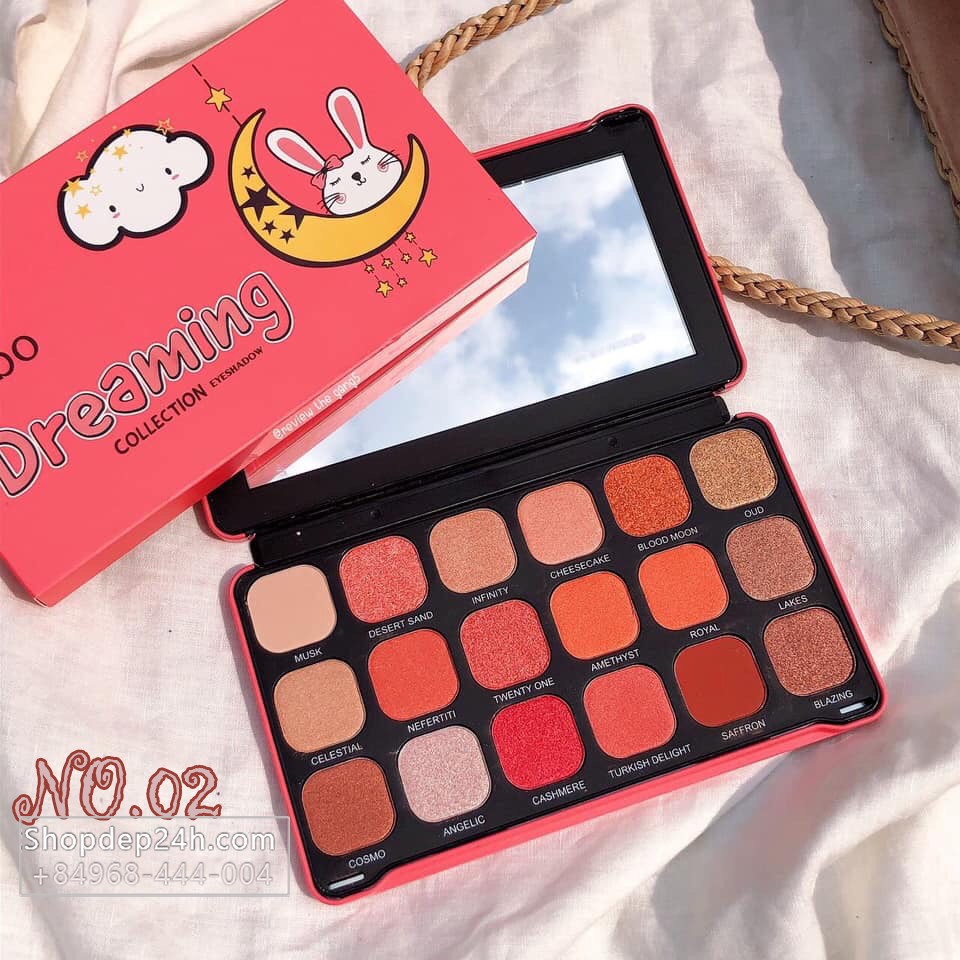 Bảng phấn mắt Odbo Dreaming 18 ô Thái Lan