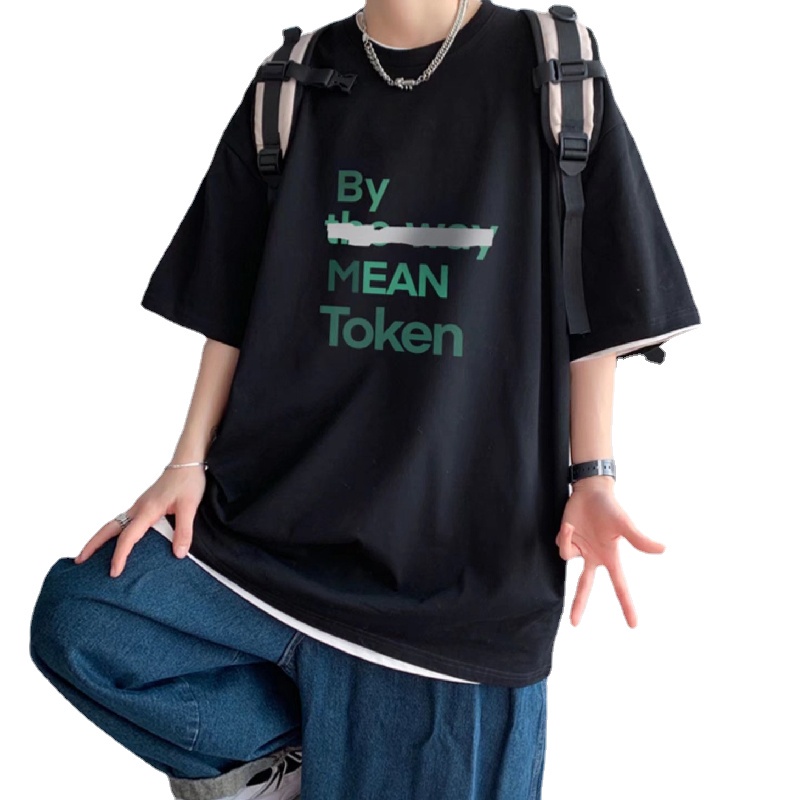 Áo Thun Tay Ngắn Dáng Rộng In Họa Tiết Hoạt Hình Phong Cách Hip Hop Hàn Quốc Thời Trang Mùa Hè Cho Nam Và Nữ size M-5XL