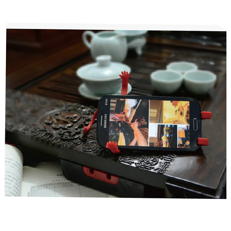 Móc treo giá kẹp điện thoại hình người trên ô tô trong nhà và thư giãn mọi nơi phụ kiện đa năng cho điện thoại