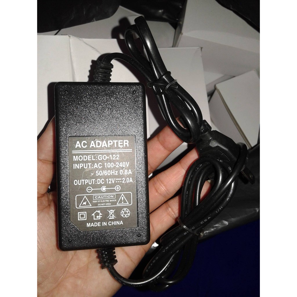 Adapter 12v-2A đủ công suất (biến áp 100v-240v/12v)